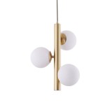 Cumpara ieftin Lustra LED, 3 globuri albe, dulie G9, lungime reglabila 1M