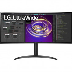 Monitor Curbat LED IPS LG 34&#039;&#039; UltraWide QHD, 60Hz, 5ms, AMD FreeSync™, Dynamic Action Sync, HDR10, USB Type-C™, Difuzoare, HDMI, Display po