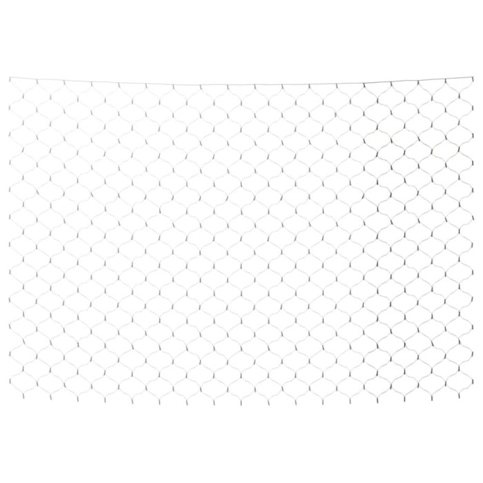 Plasa lumini de Craciun, alb rece, 3x3 m, 306 LED-uri, int/ext