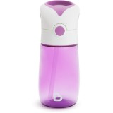 Munchkin Flip &amp; Go ceasca cu pai 18 m+ Purple 355 ml