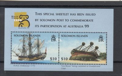 SOLOMON ISLANDS 1999 CORABII VAPOARE EXPO AUSTRALIA foto