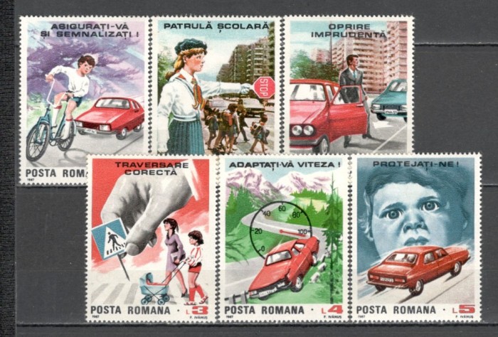 Romania.1987 Siguranta in circulatie XR.978