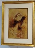 Portret de femeie - pictură ulei
