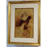 Portret de femeie - pictură ulei