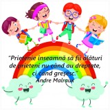 Sticker Curcubeu si Prieteni - 60x60 cm