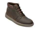 Ghete CLARKS maro, BRODIN MID, din piele naturala