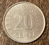 C50 - Moneda foarte veche - Estonia - 20 senti - 2004