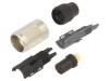 Conector M9 MAMA pe cablu BINDER, 5 Pini, Seria 711, Placat Aurit, Curent 3A, Tensiune 125V, IP40