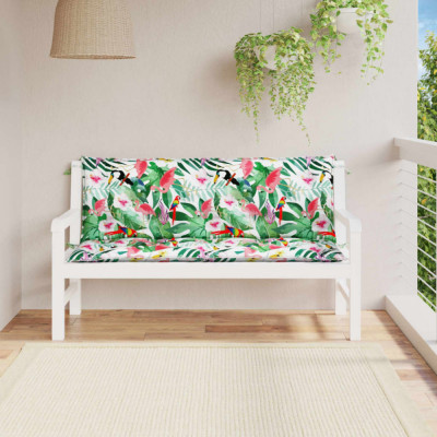 Perne banca de gradina, 2 buc., multicolor, 150x50x7cm, textil GartenMobel Dekor foto