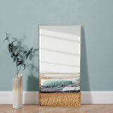 Oglinda de perete, en.casa, Novoli, 101,8 x 51,8 cm, plastic, auriu, dreptunghiulara HausGarden Leisure, [en.casa]