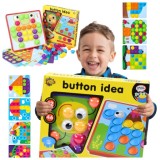 TABLOURI EDUCAȚIONALE PUZZLE TABLOU CU BUTOANE PENTRU COPII MOZAIC CREATIV
