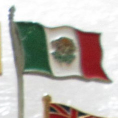 Insigna, pin - drapel Mexic