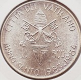 Cumpara ieftin 762 Vatican 500 Lire 1984 Ioannes Paulus II (Holy Year) km 168 argint, Europa