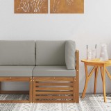 vidaXL Sofa Colțar pentru Exterior Lemn Solid de Acacia natural 900501