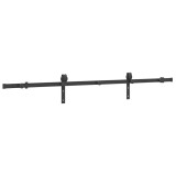 Cumpara ieftin Set feronerie pentru usi glisante, negru, 200 cm, otel