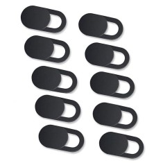 Set de 10 protectii adezive pentru camera telefon tableta - Negru