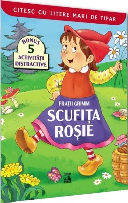 Scufita Rosie. Citesc Cu Litere Mari De Tipar, Fratii Grimm - Editura NEVERLAND foto