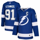 Tampa Bay Lightning tricou de hochei #91 Steven Stamkos adizero Home Authentic Player Pro Stanley Cup Final 2022 Jersey Patch - 50 (M)