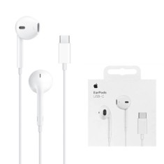 Casti cu Fir, Microfon si Mufa Type-C - Apple A3046 (MYQY3ZM/A) - White (Blister Packing)