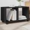 Gossi dulap cu roti, negru, 72x33x42,5 cm, lemn prelucrat