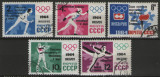 URSS 1964 - J.O.Innsbruck, serie supr. stampilata