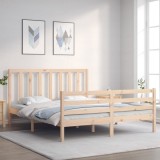 Gossi cadru de pat cu tablie, 160x200 cm, lemn masiv