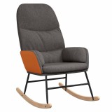 Scaun balansoar, gri inchis, material textil