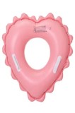 Salvavidă umflabilă pentru copii &icirc;n formă de inimă, 16-35kg, antiderapantă, PVC - Roz