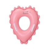 Salvavidă umflabilă pentru copii &icirc;n formă de inimă, 16-35kg, antiderapantă, PVC - Roz
