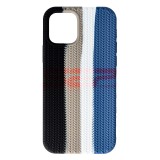 Husa Silicon Woven Texture Apple iPhone 12 Pro - Storm - Protectie Premium