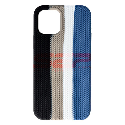 Toc silicon Woven Texture Apple iPhone 12 Storm foto