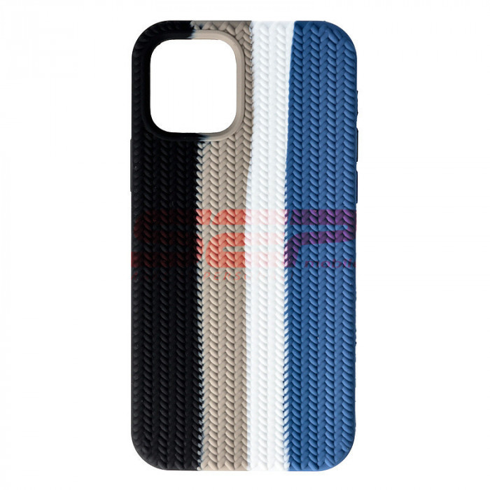 Toc silicon Woven Texture Apple iPhone 12 Storm