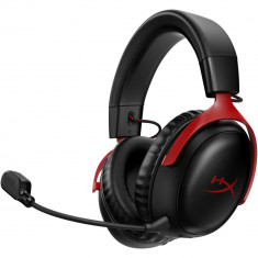 Casti gaming wireless HyperX Cloud III 77Z46AA, Spatial Audio, Negru/Rosu