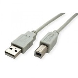 Cablu USB-B 2.0 la USB-B T-T 1.8m Bej, 11.55.3102, Oem
