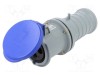 Conector alimentare AC trifazate AMPHENOL IP&amp;S 63A 250V m&acirc;na dreaptă 3 pini IP44