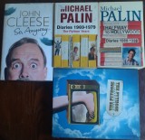 PACHET &quot;MONTY PYTHON FAMILY&quot;: 2 VOLUME AUTOBIOGRAFIE JOHN CLEESE / THE PYTHONS (EDITII PRINCEPS) + 2 VOLUME JURNAL MICHAEL PALIN (LIMBA ENGLEZA)