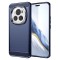 Husa Honor Magic6 Pro Techsuit Carbon Silicone, albastru