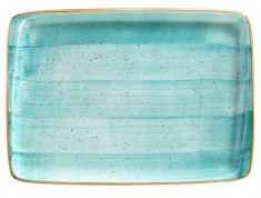 Platou por?elan dreptunghiular -AQUA 36x25cm MN010118 BONNA foto