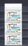 M1 TX6 4 - 1991 - Targul filatelic international Riccione - pereche trei timbre, Posta, Nestampilat