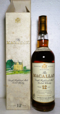 whisky Macallan YEAR 12 OLD 75 CL, 43% VOL, IMP. GIOVINETTI (ITALY) ANI 70/80 foto