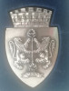 QW3 9 - Placheta - heraldica - stema municipiului Ploiesti - judetul Prahova