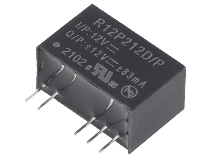 Convertor DC/DC 2W 12V/-12V