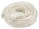 Cablu telefon Goobay RJ45 - Mufă F TAE 40m alb 60678