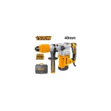 Ciocan rotopercutor 1600 w, 10 j, 3850 bpm, 630 rpm, sds max, perii zerva, pentru daltuire si gaurire in beton - Ingco RH1600388