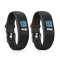 Set 2 Curele pentru Garmin Vivofit 4, kwmobile, Silicon, Negru, 44228.47