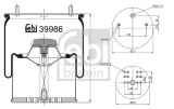 FEBI BILSTEIN 39986 Burduf, suspensie pneumatica