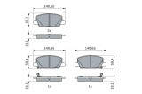 Placute Frana Disc Bosch 0986424896 Opel Chevrolet Vauxhall Insignia Mokka X