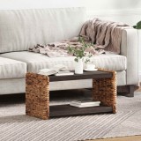 vidaXL Masă laterală natural 44.5 x 45 x 45 cm Lemn masiv de mahon 42011579