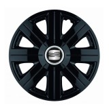 Cumpara ieftin Set 4 Capace Roti pentru Seat, model Cosmos Black, R15