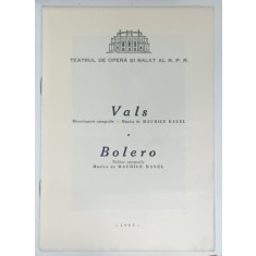 VALS si BOLERO de MARUICE RAVEL ,1963
